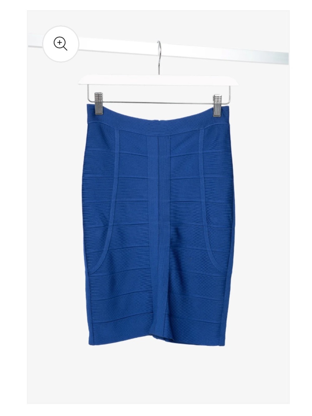 Herve Leger Cobalt Blue Bandage Pencil Skirt
